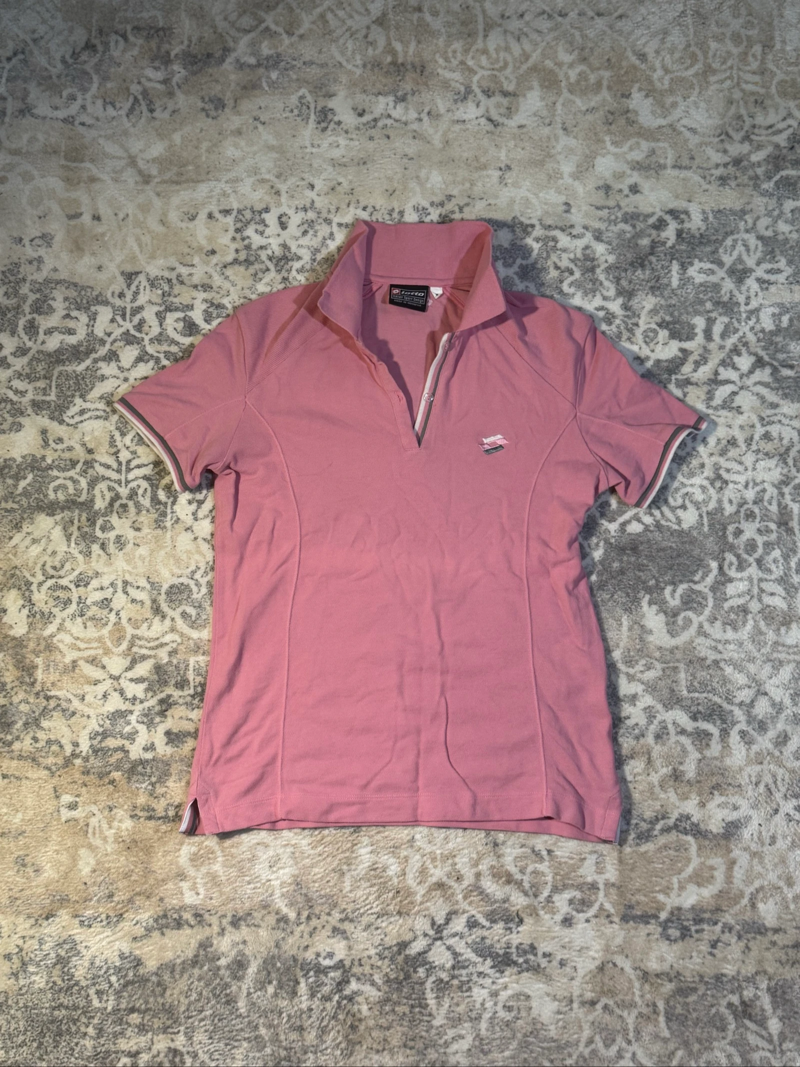 Polo Feroti Rosa Mujer Manga Corta  Vintage